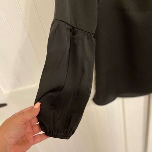 BOBEAU Black, long sleeved top size XXS - Picture 3 of 4